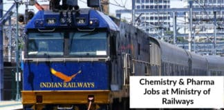Govt Jobs: Ministry Of Railways Hiring Chemistry & Pharma Candidates