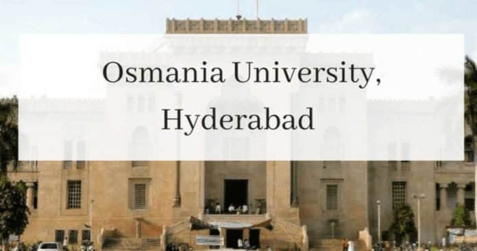 Phd Chemistry Research Associate Post at Osmania University