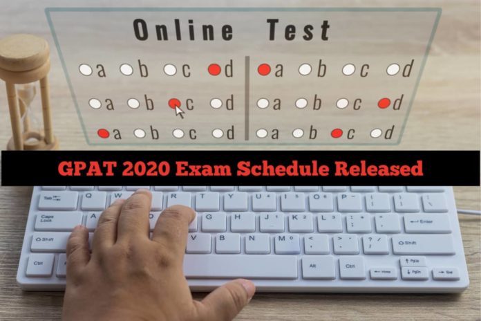 GPAT 2020 Exam Schedule Released