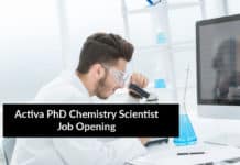 Activa PhD Chemistry Scientist Job Opening - PhD Jobs