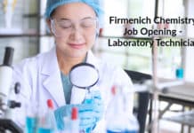 Firmenich Chemistry Job Opening - Laboratory Technician
