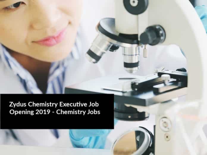 Zydus Chemistry Executive Job Opening 2019 - Chemistry Jobs