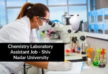 Chemistry Laboratory Assistant Job - Shiv Nadar University