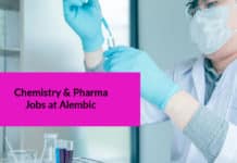 Chemistry & Pharma Jobs at Alembic - Apply Now