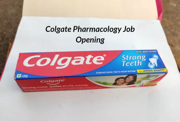 Colgate Pharmacology Job Opening