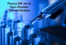 Pharma SRF Job @ Guru Ghasidas Vishwavidyalaya