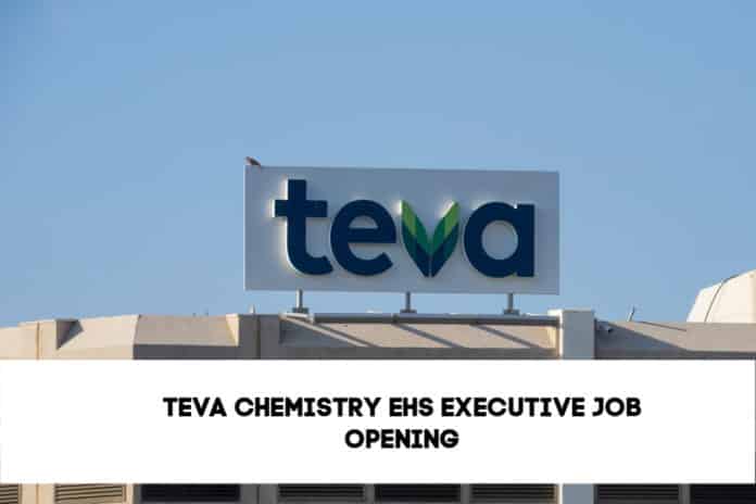 Teva EHS Executive Job Opening - Bsc & Msc Apply