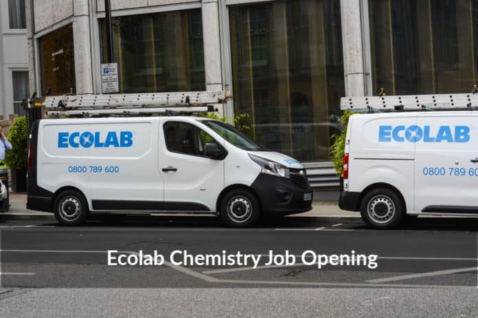 Ecolab Chemistry Regulatory Specialist Post Vacancy - Apply Now