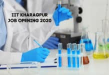 IIT Kharagpur Research Fellow Recruitment 2020 – Chemistry