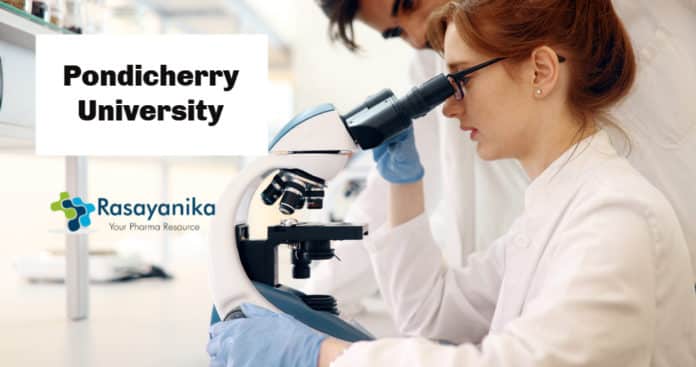 Pondicherry University Chemistry Jobs – Application Details
