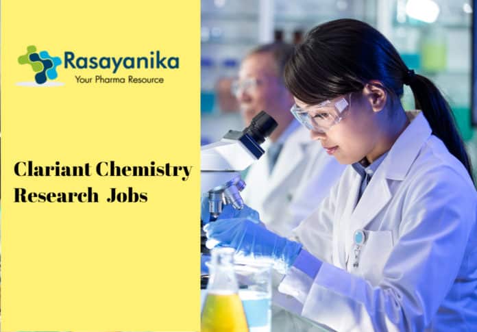 Clariant Chemistry Research Associate Post Vacancy - Apply Now