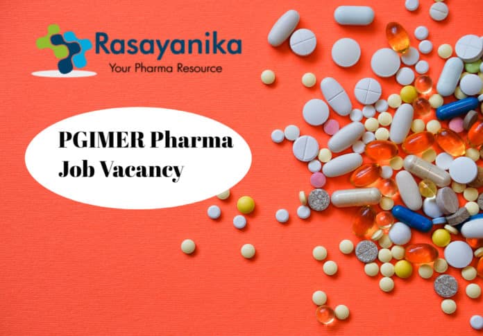 PGIMER Pharma Research Recruitment - Application Details