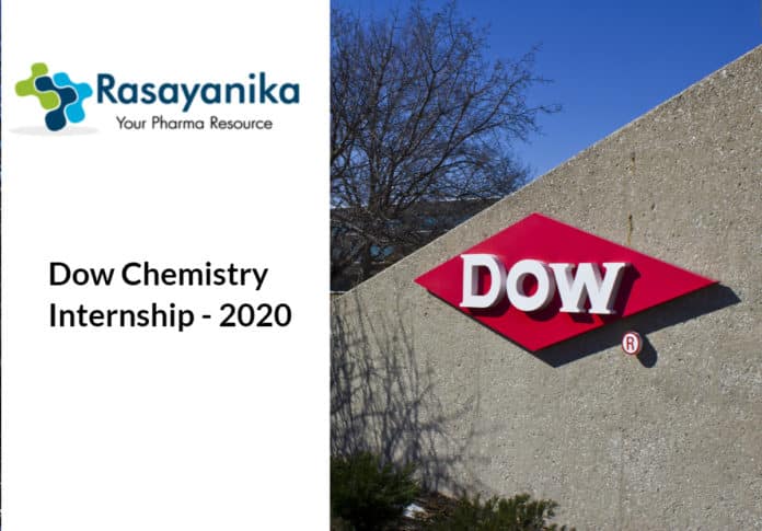 Dow Chemistry Internship - Chemical process/equipment design