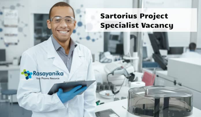 Sartorius Project Specialist Vacancy - Chemistry Candidates Apply