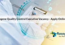 Syngene Quality Control Executive Vacancy - Apply Online
