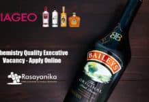 Diageo Chemistry Quality Executive Vacancy - Apply Online