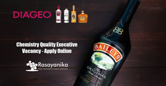 Diageo Chemistry Quality Executive Vacancy - Apply Online