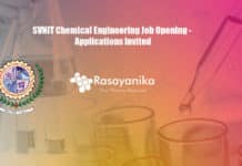 SVNIT Chemical Engineering Job Opening - Applications Invited