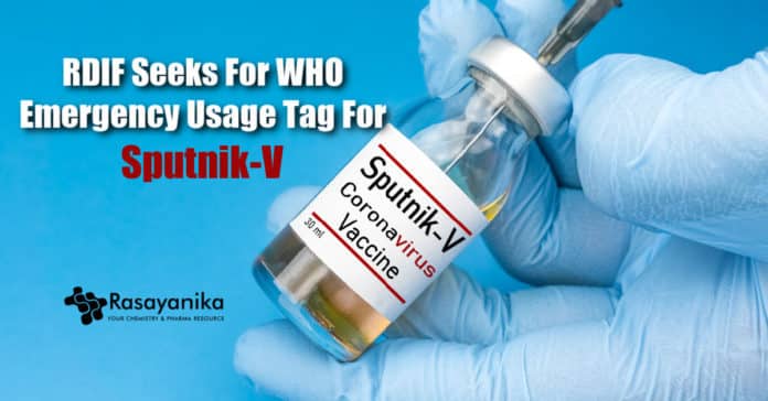 Emergency usage tag for Sputnik-V