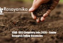 ICAR- IISS Chemistry Jobs 2020 – Senior Research Fellow Vacancies