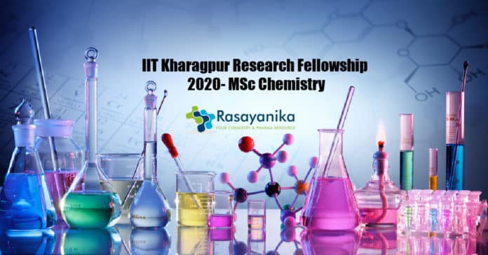 IIT Kharagpur Research Fellowship 2020- MSc Chemistry