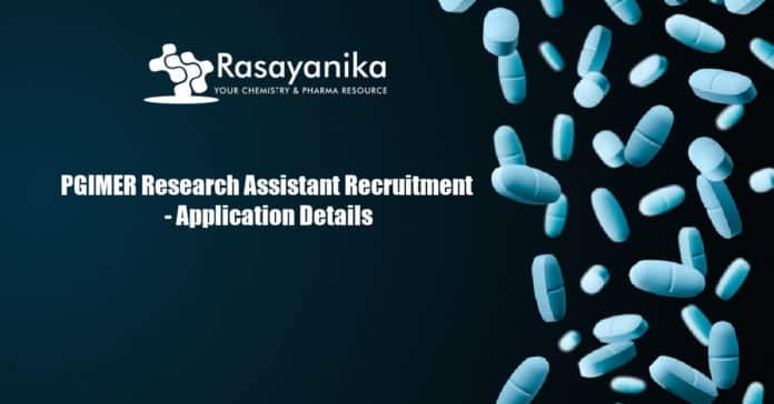 PGIMER Research Assistant Recruitment - Application Details