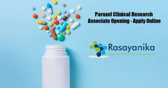 Paraxel Clinical Research Associate Opening - Apply Online