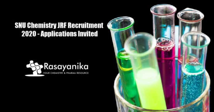 SNU Chemistry JRF Recruitment 2020 - Applications Invited