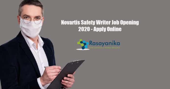 Novartis Safety Writer Job Opening 2020 - Apply Online