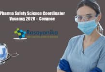 Pharma Safety Science Coordinator Vacancy 2020 – Covance