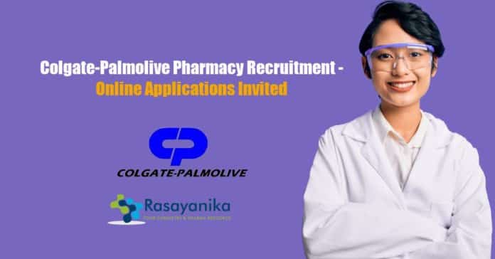 Colgate-Palmolive Pharmacy Recruitment