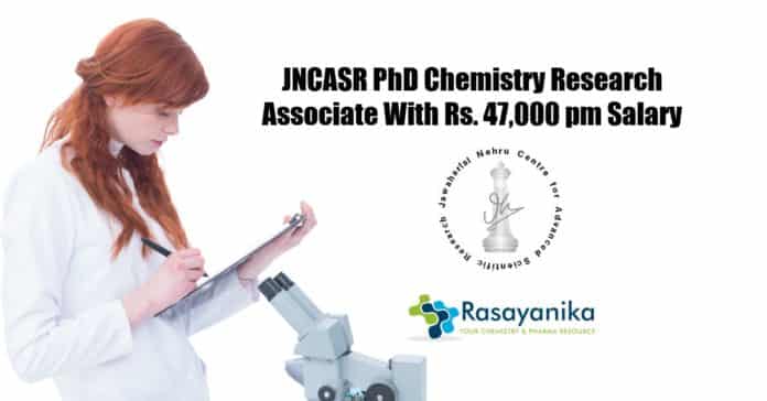 JNCASR PhD Chemistry Research