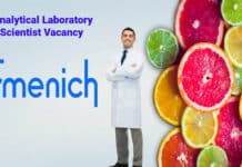 Firmenich Chemistry Analytical Laboratory Scientist Vacancy - Apply Online