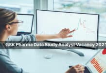 GSK Pharma Data Study Analyst Vacancy 2021 - Apply Online