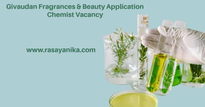 Givaudan Fragrances & Beauty Application Chemist Vacancy - Apply Online