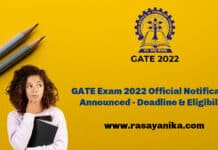 GATE Exam 2022 Official Notification Announced - Deadline & Eligibility