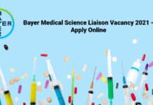 Bayer Medical Science Liaison Vacancy 2021 - Apply Online