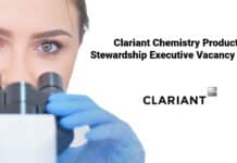 Clariant Chemistry Product Stewardship Executive Vacancy 2021