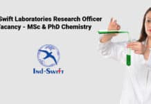 Ind-Swift Laboratories Research Officer Vacancy - MSc & PhD Chemistry