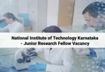 National Institute of Technology Karnataka - Junior Research Fellow Vacancy
