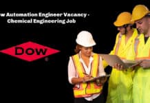 Dow Automation Engineer Vacancy - Chemical Engineering Job