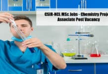 CSIR-NCL MSc Jobs - Chemistry Project Associate Post Vacancy