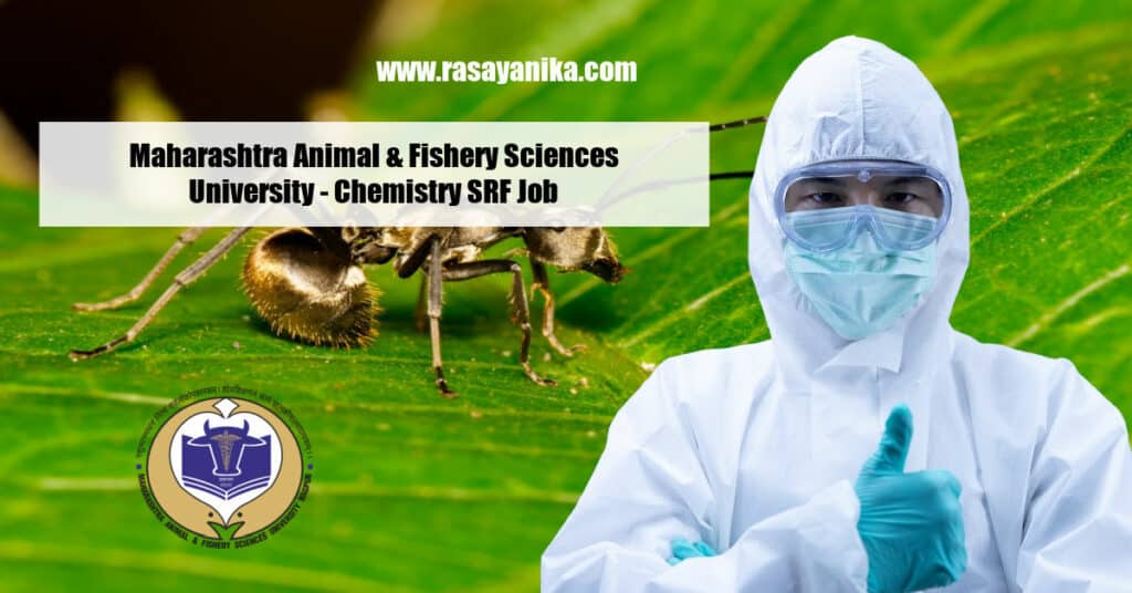 Maharashtra Animal & Fishery Sciences University Chemistry SRF Job