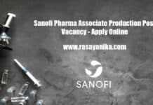 Sanofi Pharma Associate Production Post Vacancy - Apply Online