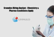 Granules Hiring Analyst - Chemistry & Pharma Candidates Apply