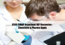 CSIR CIMAP Associate/JRF Vacancies - Chemistry & Pharma Apply