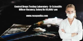Central Drugs Testing Laboratory - Sr Scientific Officer Vacancy, Salary Rs 65,000/-pm