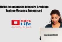 HDFC Life Insurance Freshers Graduate Trainee Vacancy Announced