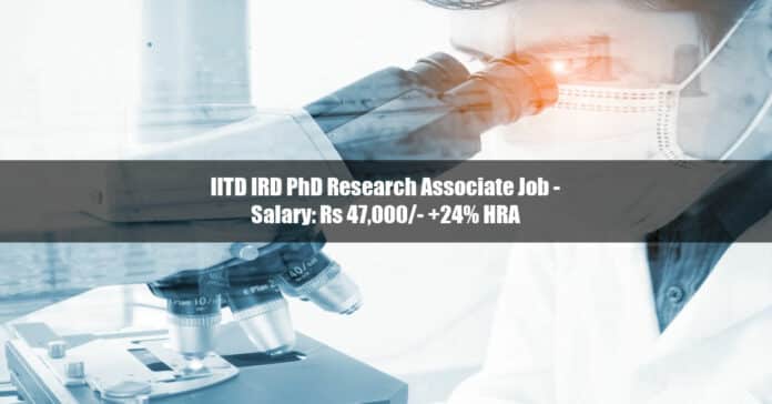 phd research associate salary