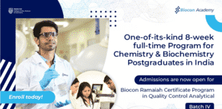 Biocon Ramaiah Certificate Program in Quality Control Analytical - Batch IV – Admissions Open